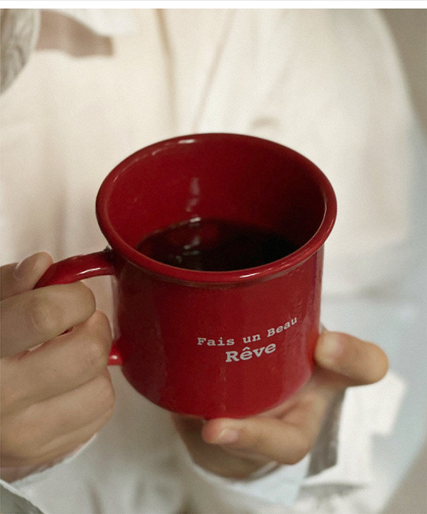 Cute Sage Green Ceramic Mug | 9.5oz Gift Packaging