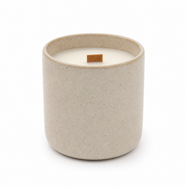 Soy Wax Candle with Wooden Wick (8oz)