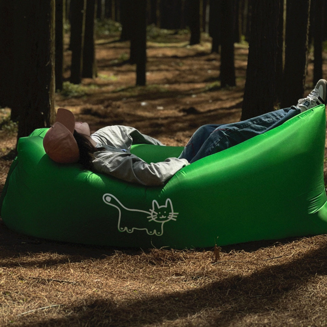 Portable Inflatable Lounger | Outdoor Air Sofa Chair for Camping, Beach & Travel