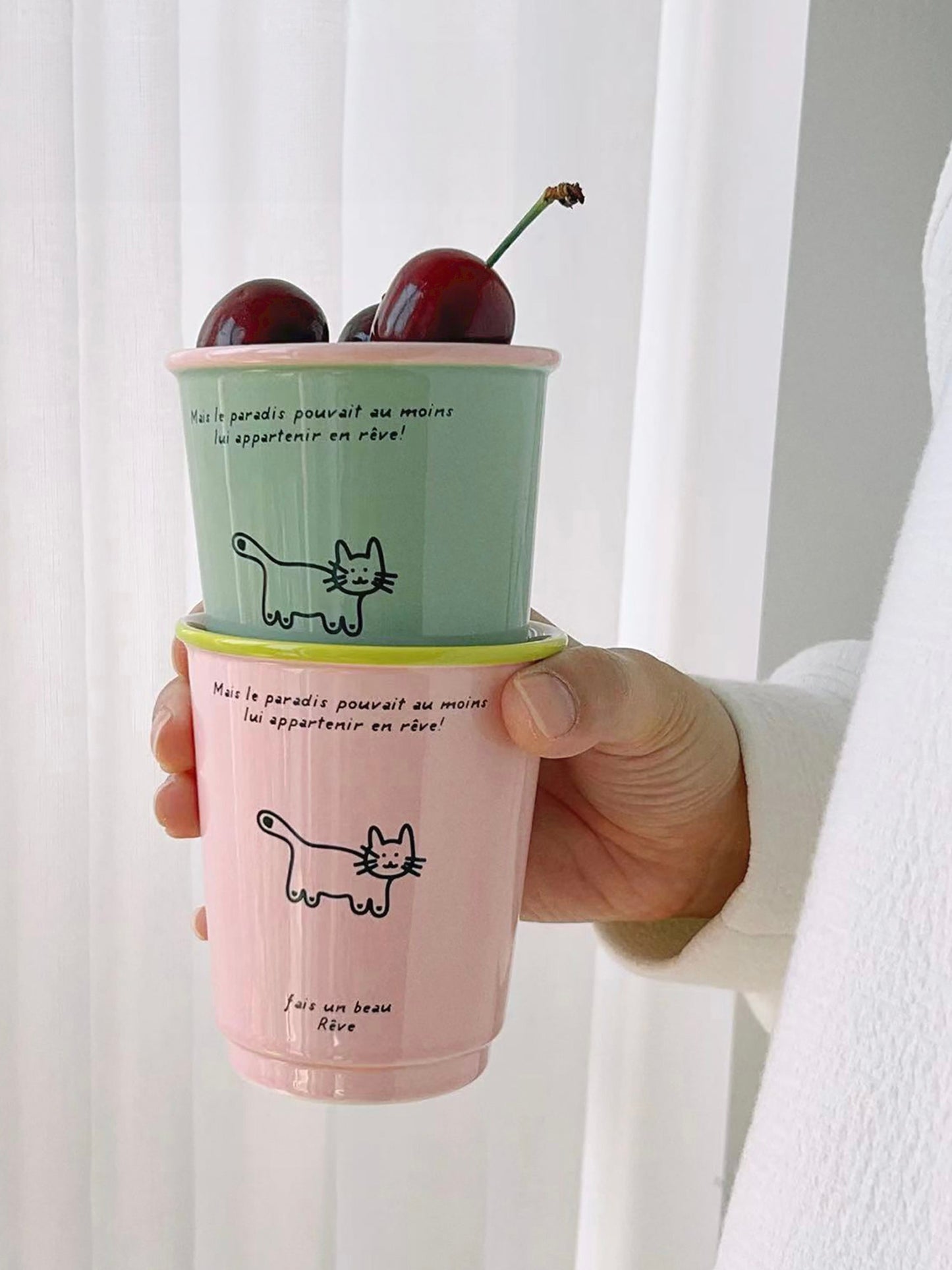 Dopamine Four-Color Ceramic Mug | 9.5oz Gift Box