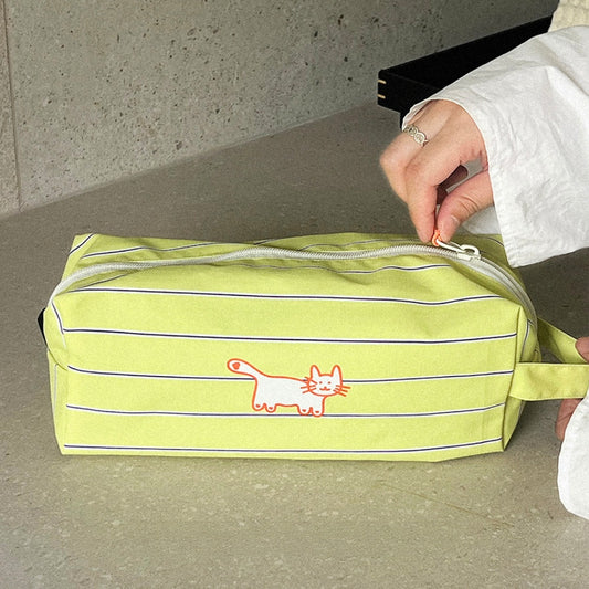 Cute Cat Waterproof Makeup Bag | Lightweight Travel Organizer