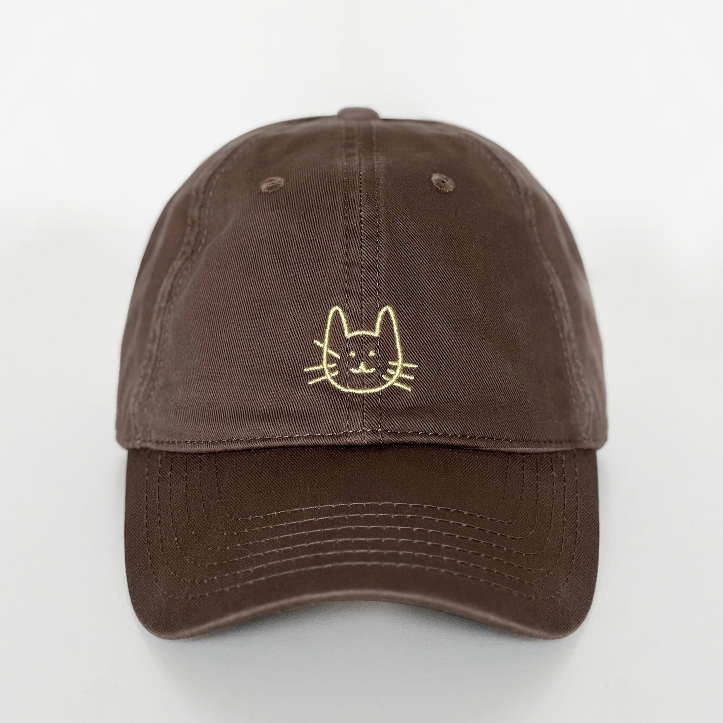 Cute Cat Embroidered Baseball Cap