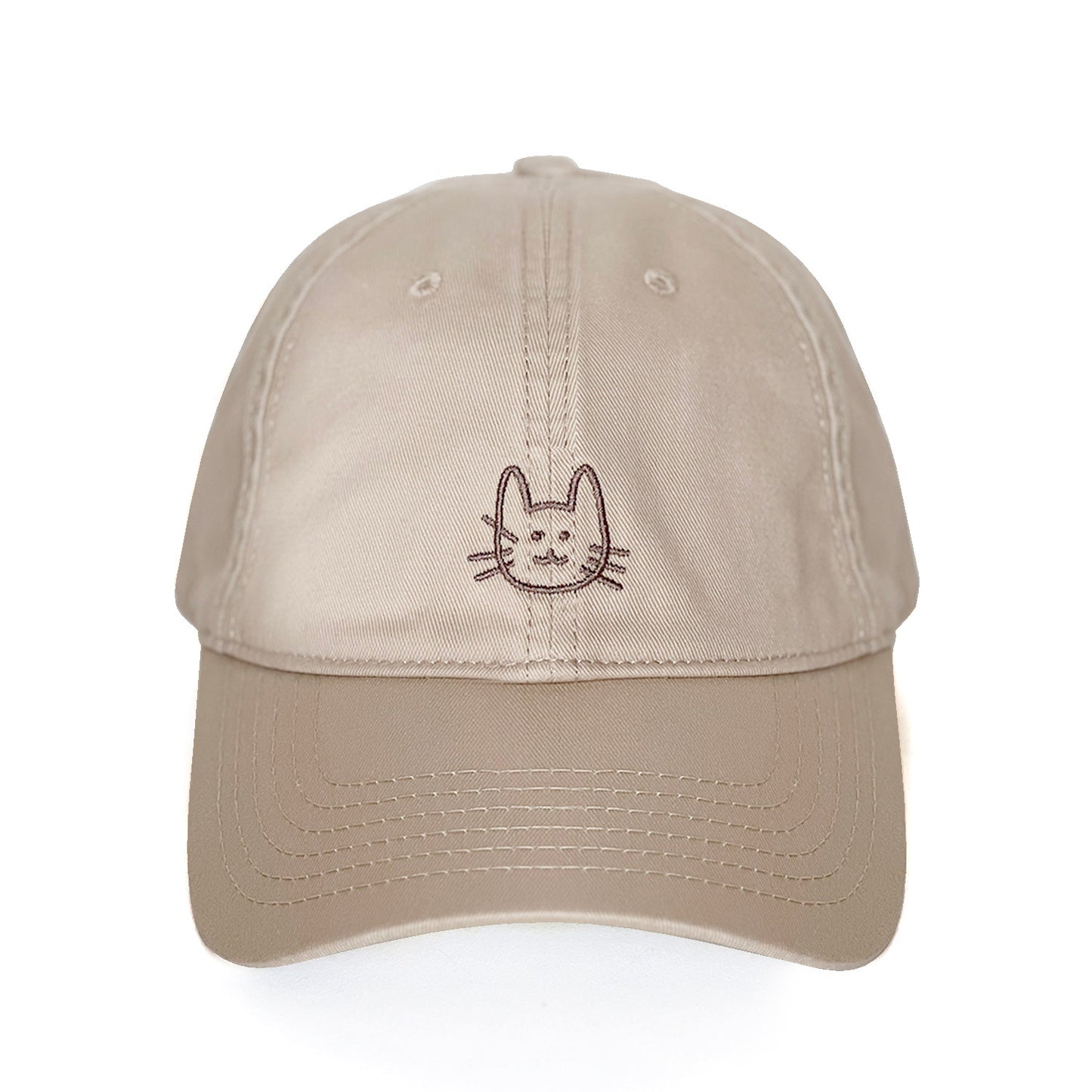 Cute Cat Embroidered Baseball Cap