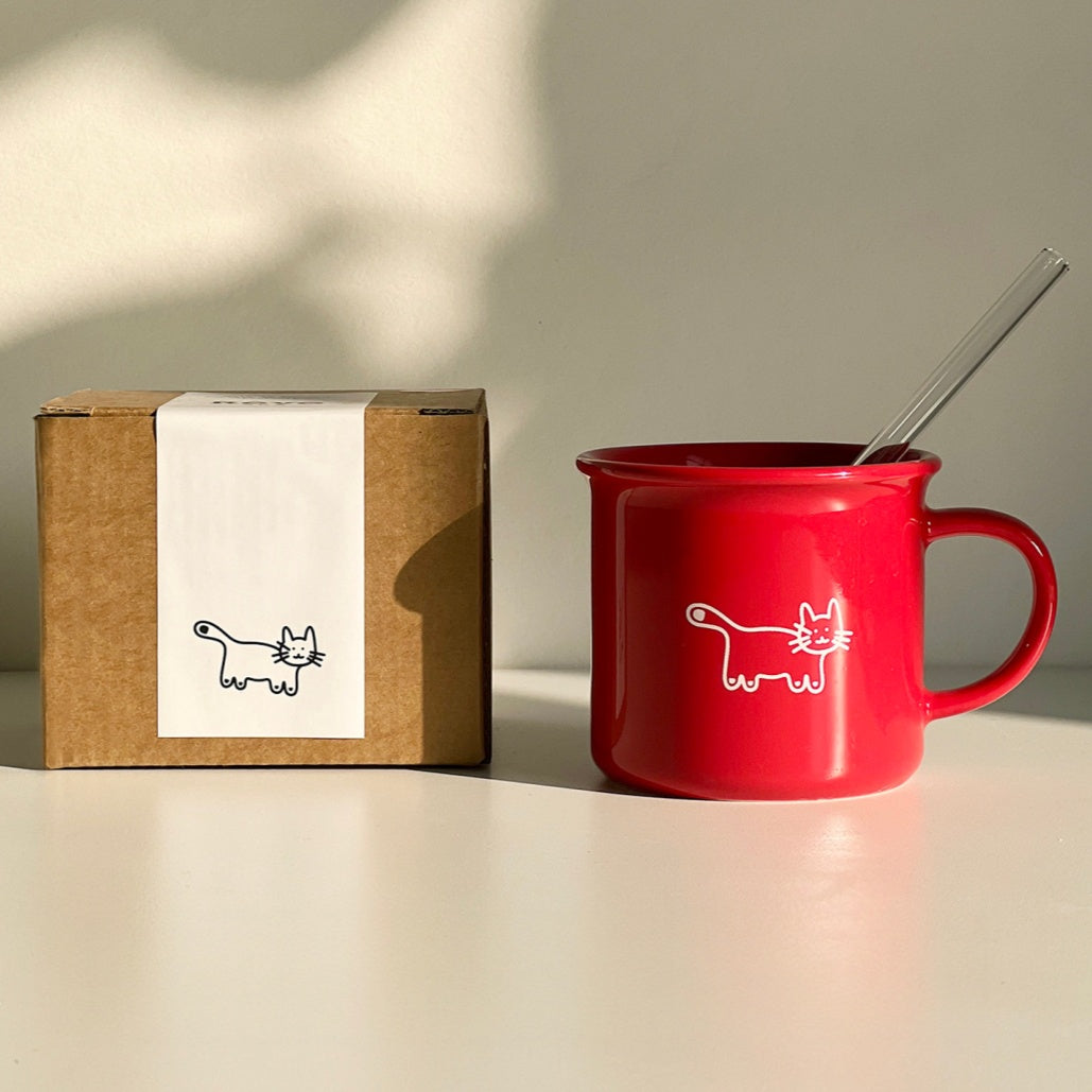 Cute Sage Green Ceramic Mug | 9.5oz Gift Packaging