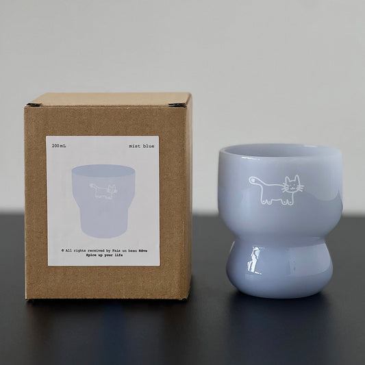 Minimalist Colored Glass Cup | 7oz Coffee & Tea Drinking Glass