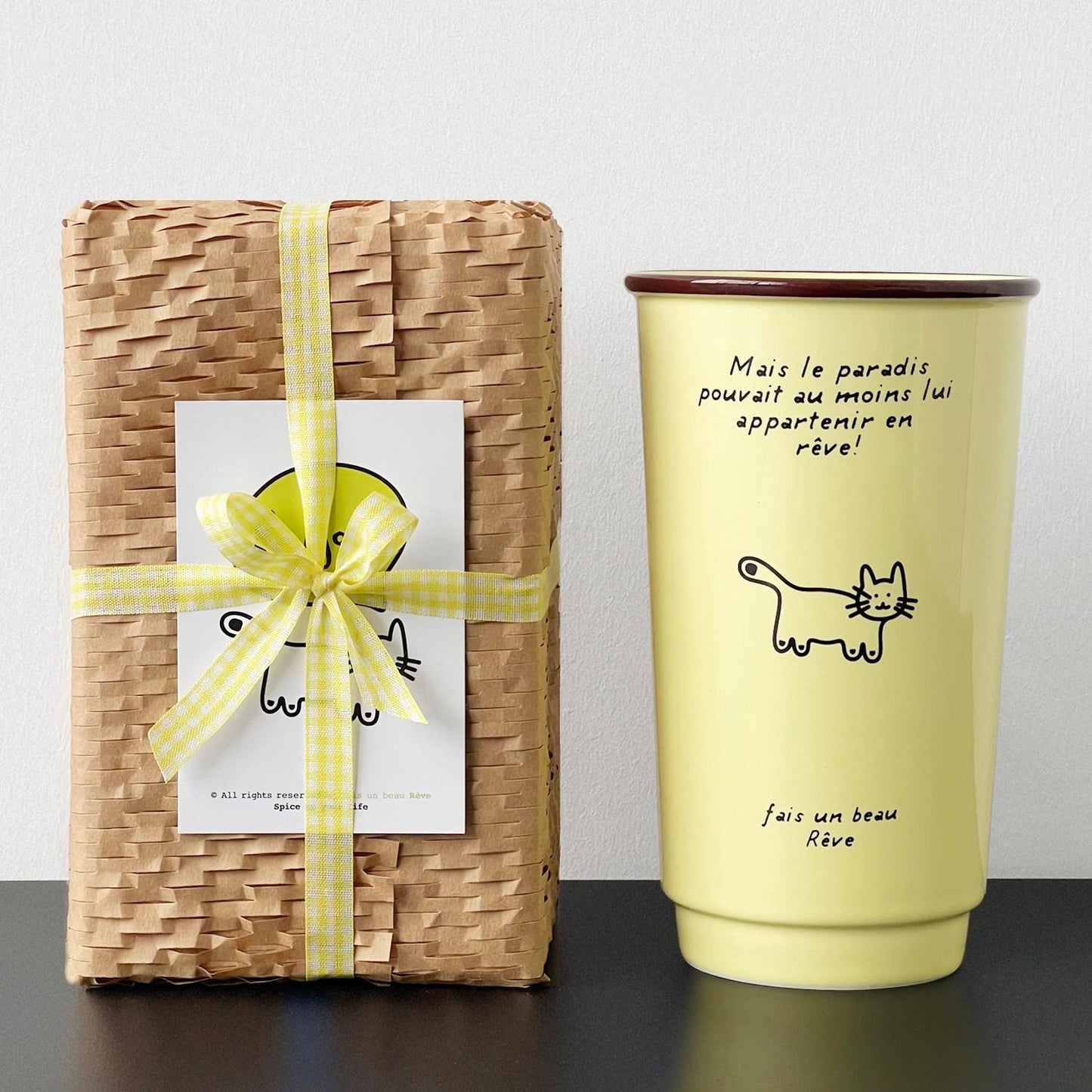 Dopamine Color Block Ceramic Mug | 15oz Gift Box