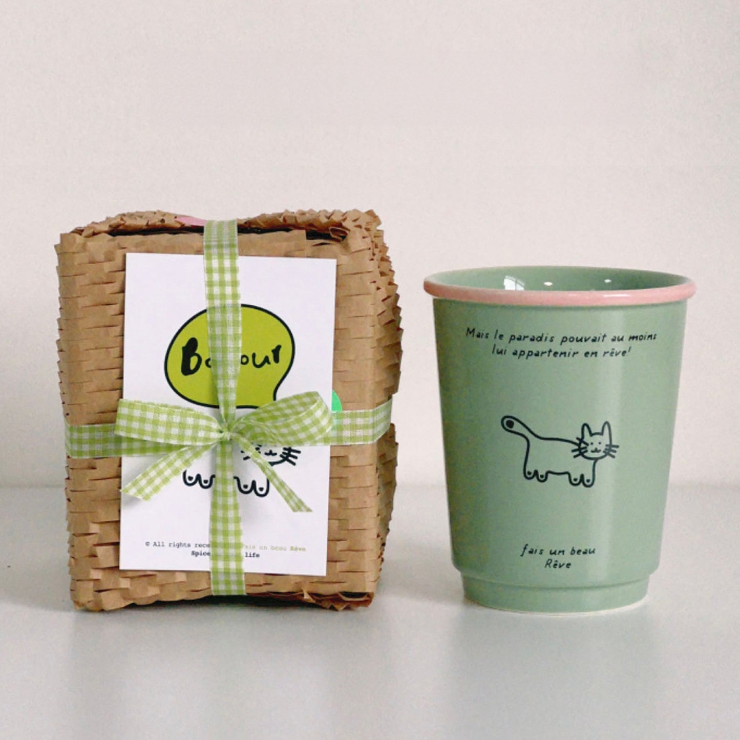 Dopamine Four-Color Ceramic Mug | 9.5oz Gift Box