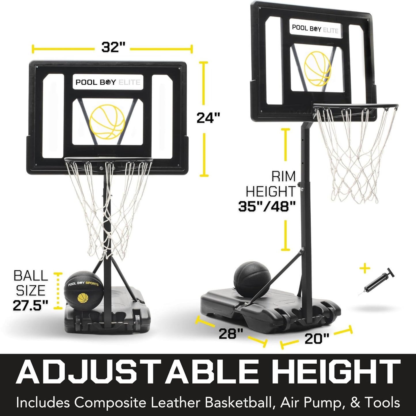 All-In-One Pool Basketball Hoop