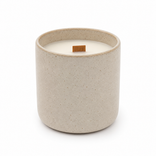 Soy Wax Candle with Wooden Wick (8oz)